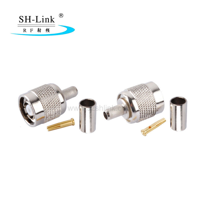 RP TNC male coax connector for RF174 RG316 LMR195 cable